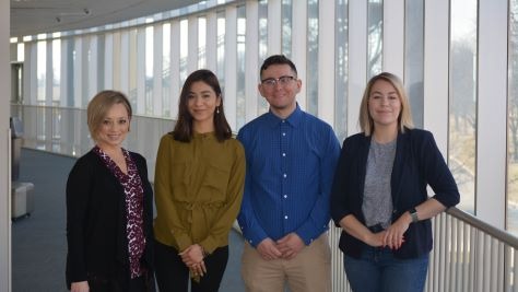 KCC Veteran Services staff from left-to-right; Kendra Souligne, Hassel Hernandez, Jason Rodriguez, and Megan Ponton.